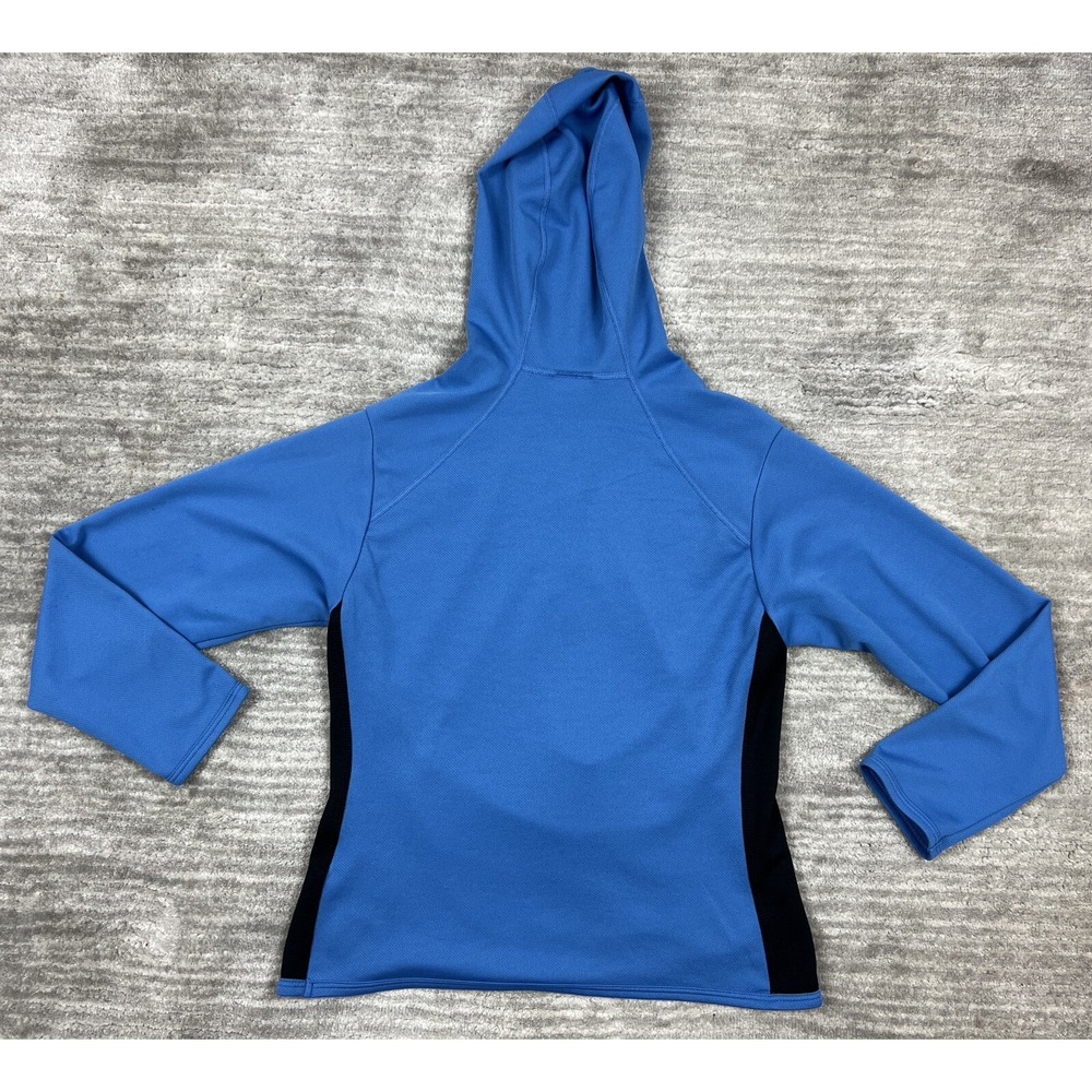 Nike Hoodie Women XS Blue Half Zip Pullover Athletic Long Sleeve Side Stripe - Picture 7 of 12